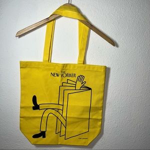 The New Yorker Yellow Tim Lagan Tote Bag, New